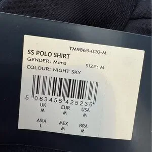 NWT Castore Men's Polo Shirt Medium